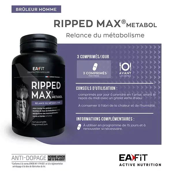 Eafit Ripped Max Metabol 63 comprimidos