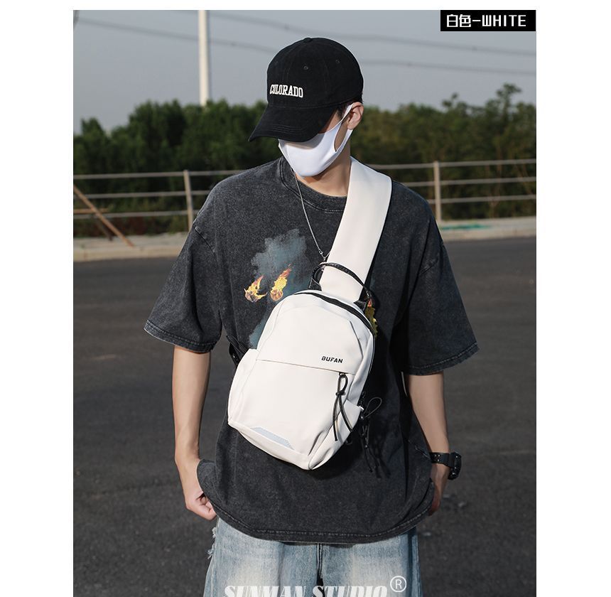 SUNMAN - Nylon Sling Bag met Paneel