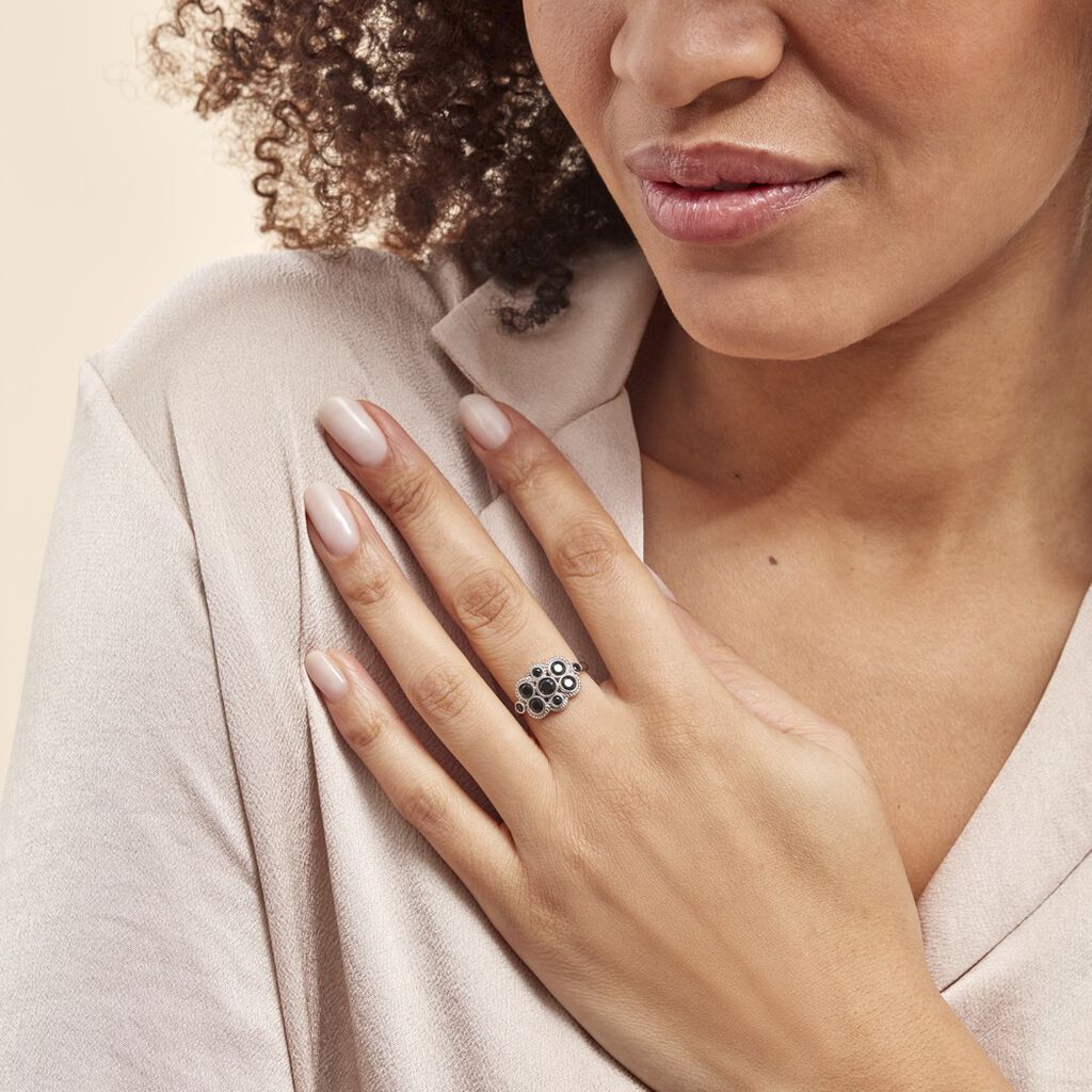 Bague Argent Boulonnaise Oxydes De Zirconium