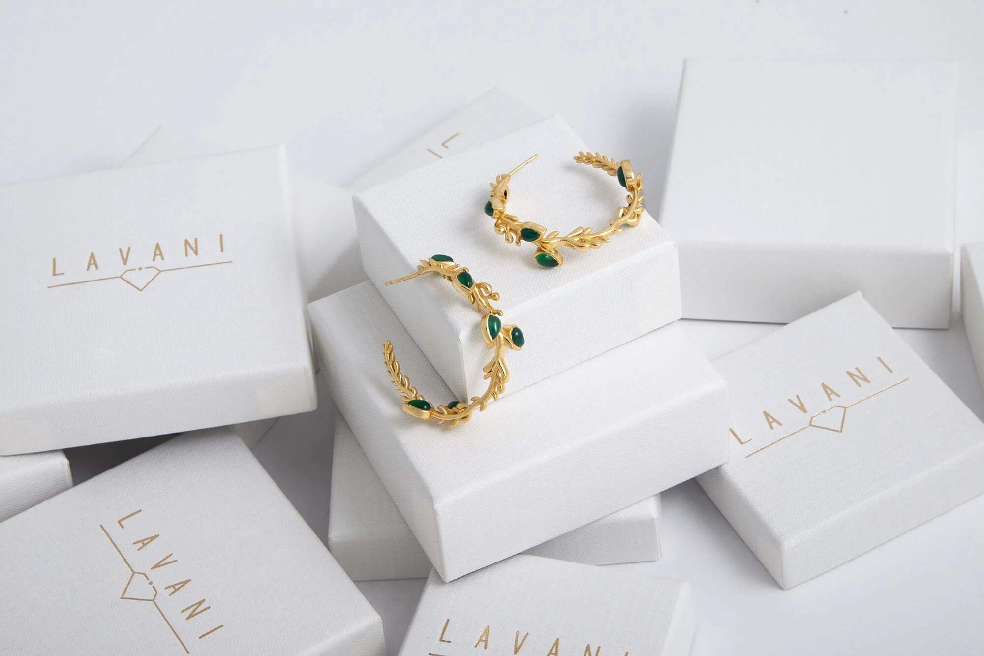 LIKA - Boucles d'oreilles en pierre naturelle | Bleu