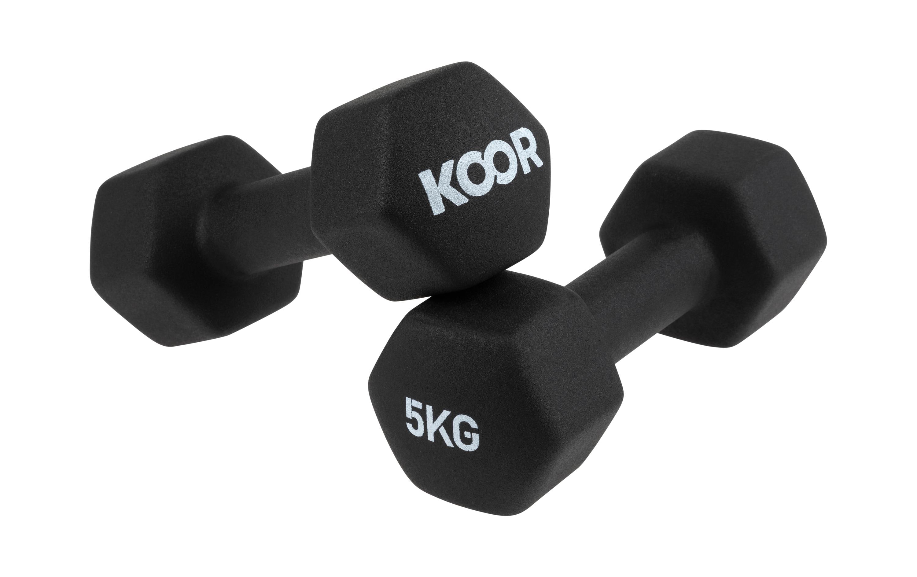 Kurzhantel-Set 5 kg, SchwarzIdeal für das Training zu Hause