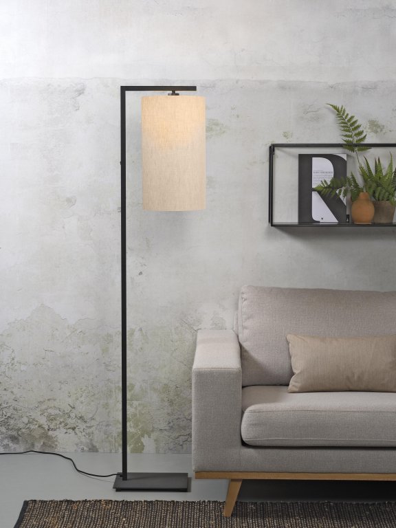 It's about Romi Boston vloerlamp met kap large licht linnen
