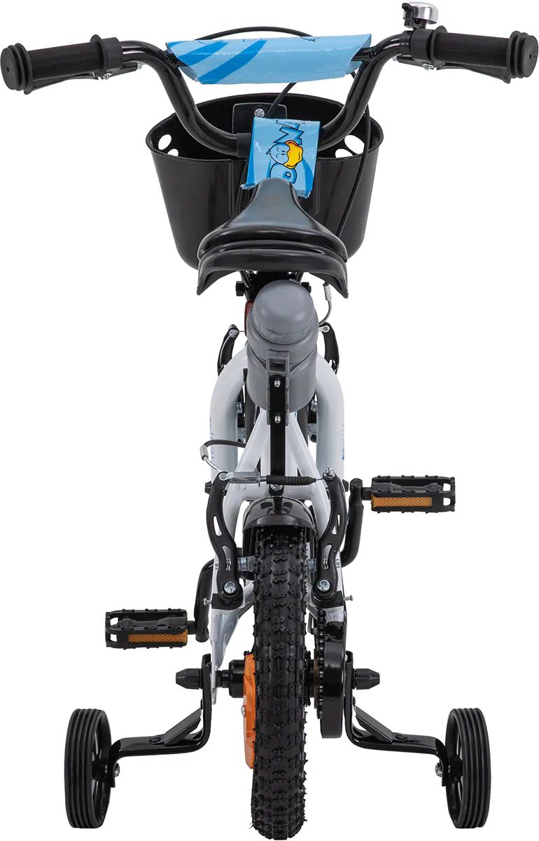 Actionbikes Kinderfahrrad Donaldo 12 Zoll, V-Brake-Bremsen, höhenverstellbar, Stützräder, Korb