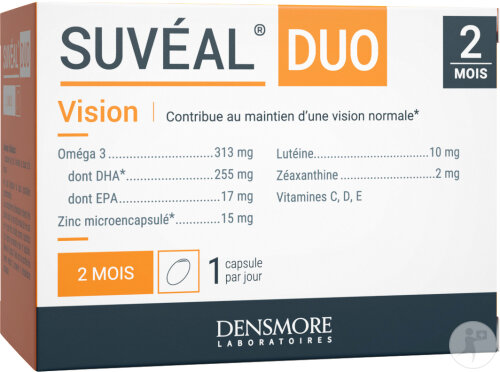 Laboratoire Densmore Suvéal Duo Vision Cure 2 Mois 60 Capsules