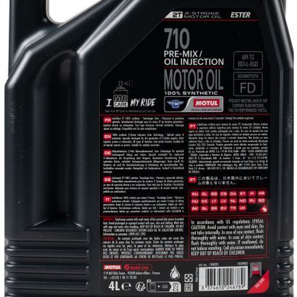 Huile moteur Motul 710 2T 4L Universel