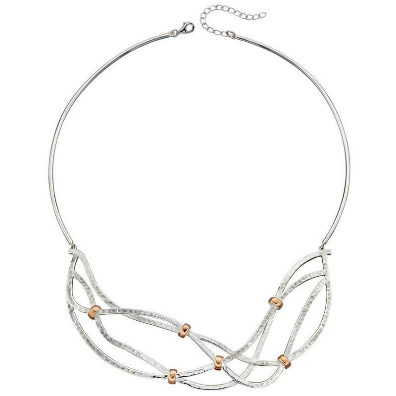 Collier plaqué or rose en argent 925/1000