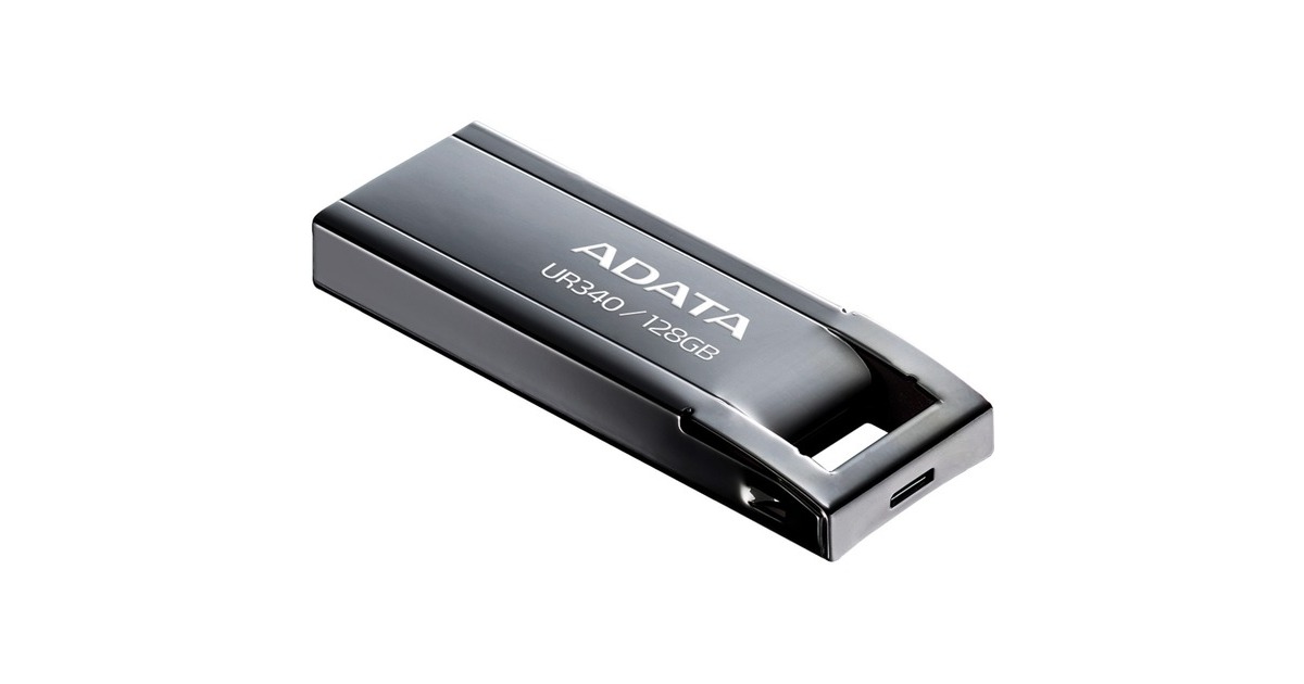 ADATAUR340 128 GB usb-stick  (nikkel, USB-A 3.2 Gen 1)