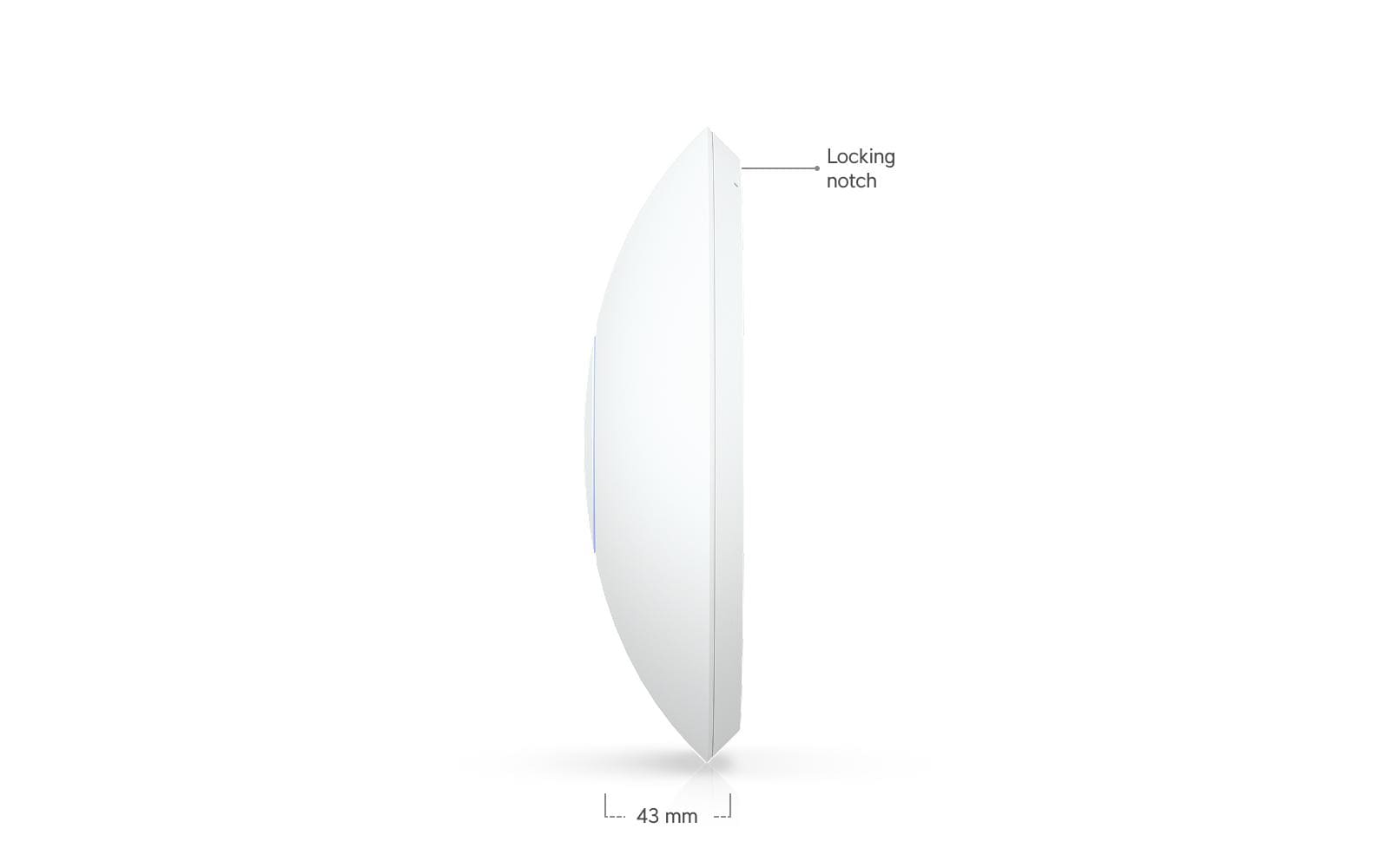 Access Point UniFi U7-LR<br>Kompakter, deckenmontierter WiFi 7 AP mit 5 räumlichen Streams und erweiterter Signalreichweite (ohne PoE+Injector)