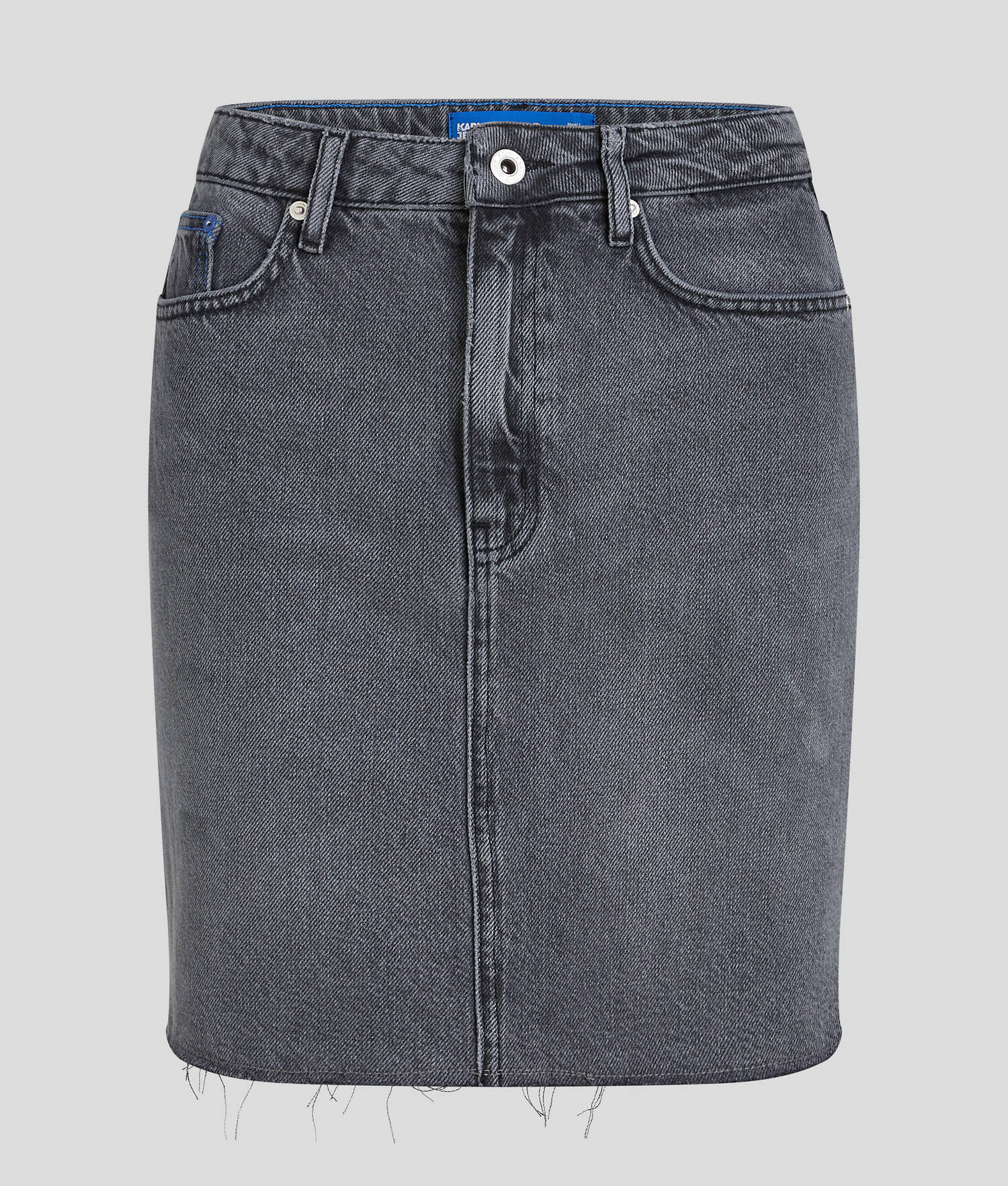 JUPE EN DENIM KARL - Noir lavé