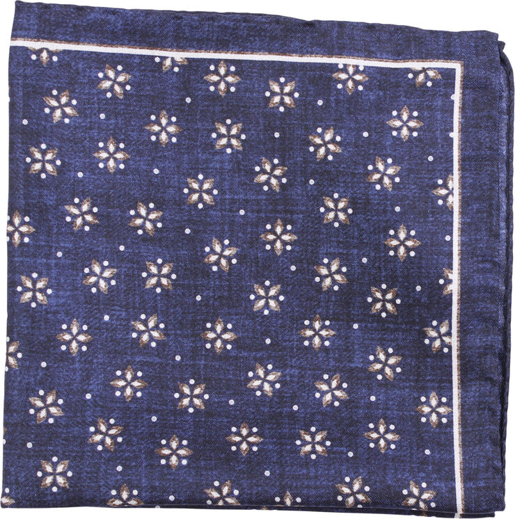 Amanda Christensen Pocket Square 412 navy melange