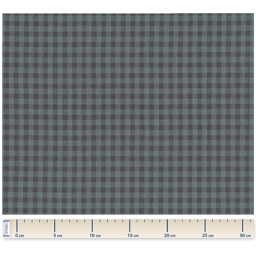 Tissu Coton Au Mètre Ex2462 Vichy Seersucker Gris Bleu