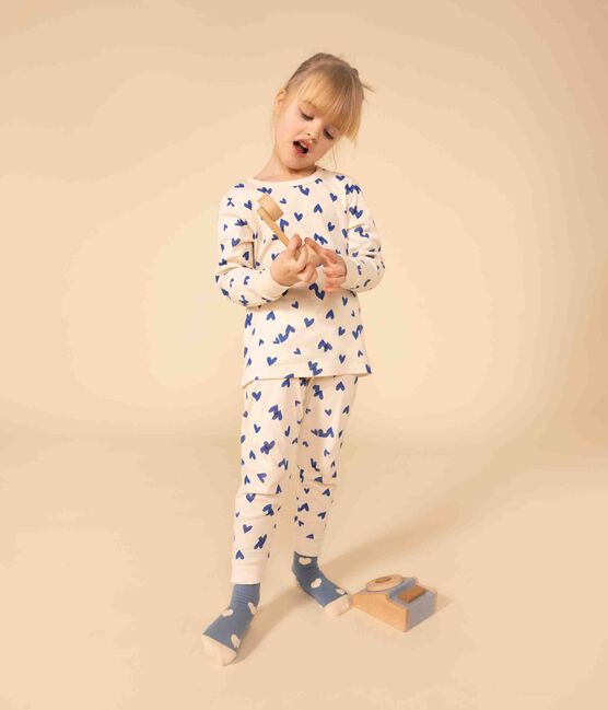 Pyjama cœur en coton enfant