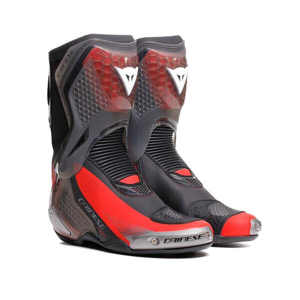 Dainese - Bottes Torque 4 S Noir / Rouge fluo / Blanc