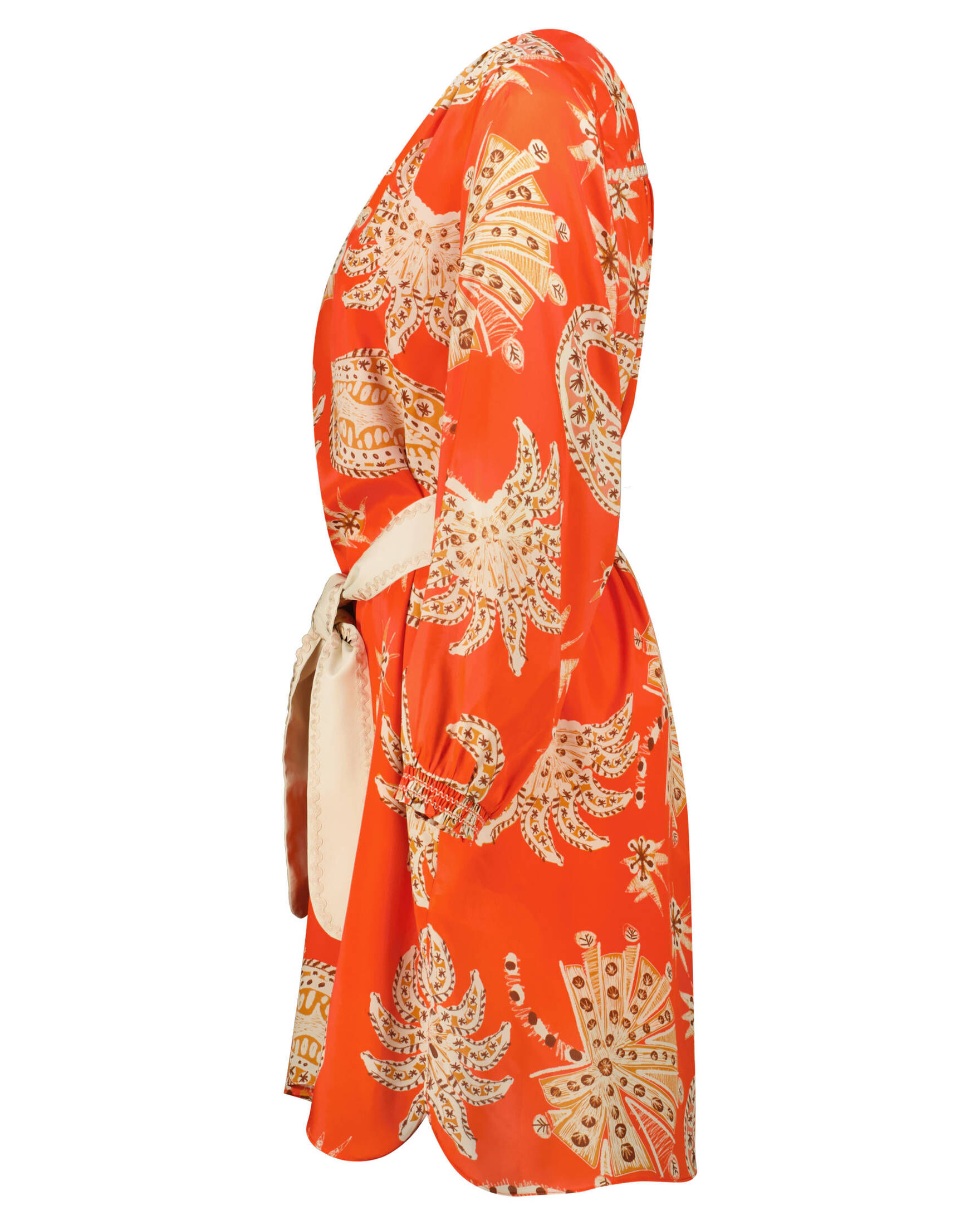 IVI Collection| Damen Kleid mit Seide PALM VIBES DRESS