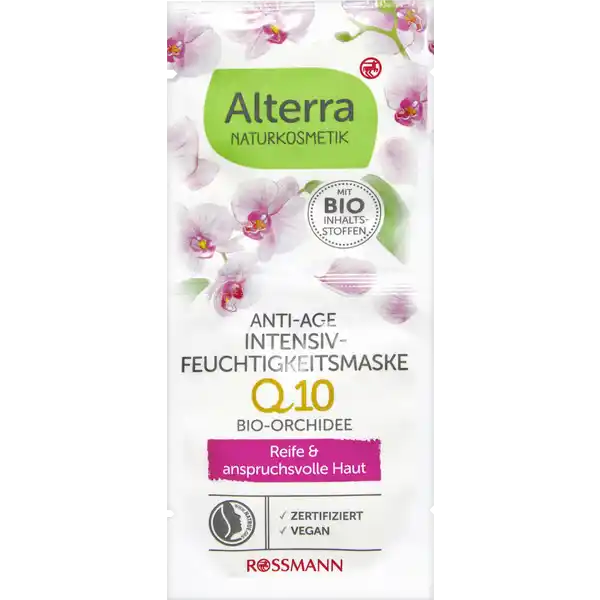 Anti-Age Intensiv-Feuchtigkeitsmaske Q10 Bio Orchidee