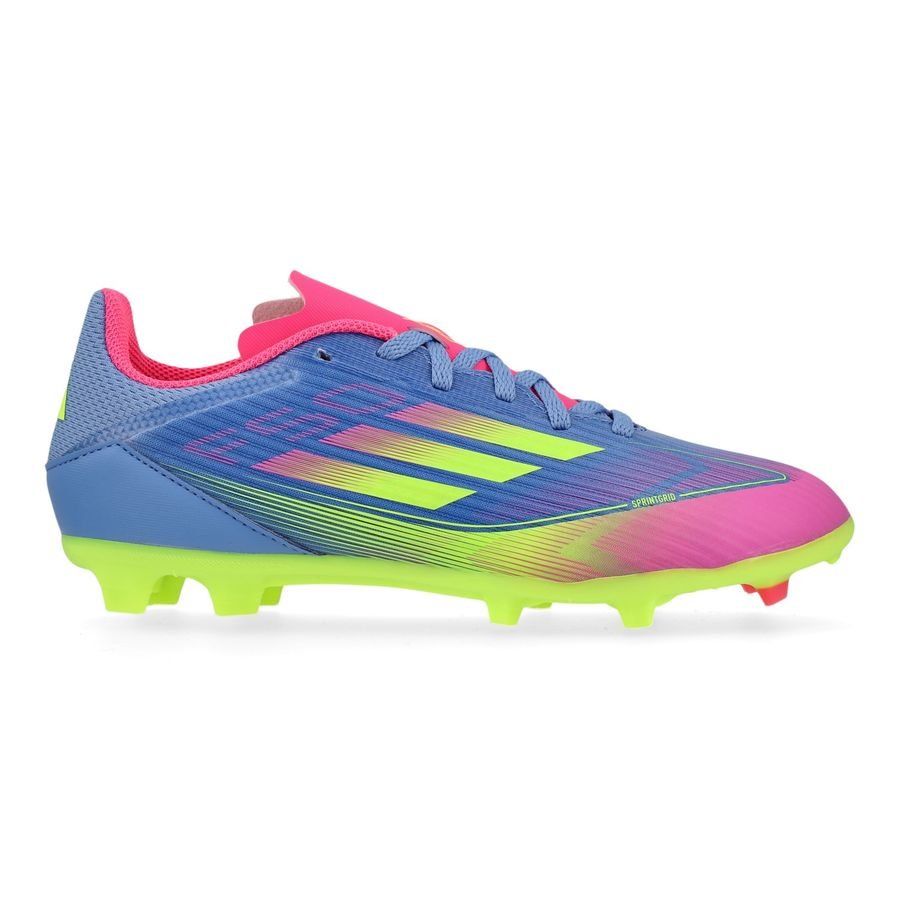 adidas F50 League FG/AG Celestial Victory - Blue Fusion/Lucid Lemon/Lucid Pink Enfant