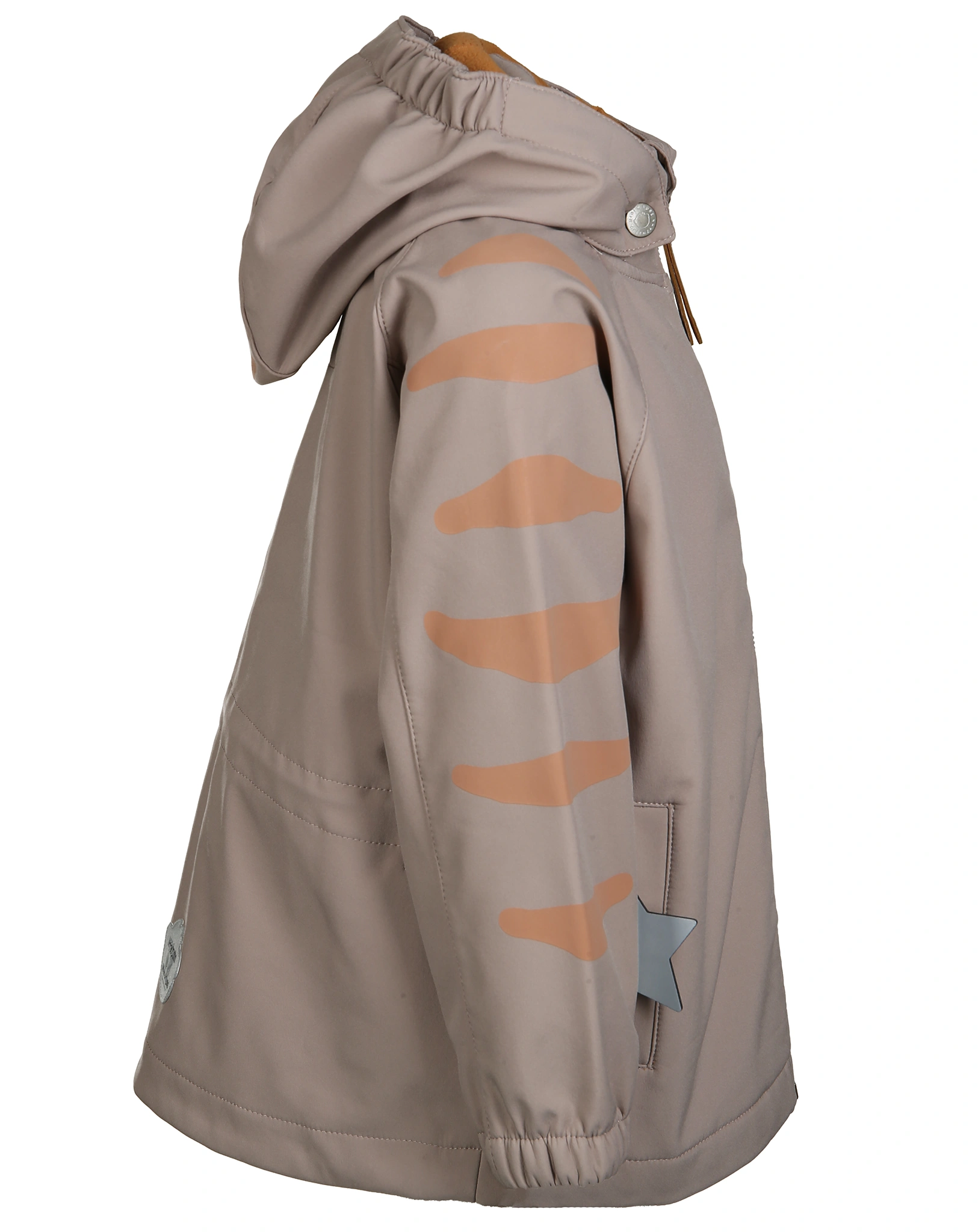 Softshelljacke AFFENZAHN MATALDO STRIPED mit Innenfleece in mocha meringue