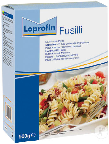Loprofin Pates Fusilli À Teneur Réduites En Protéines Boites 500g