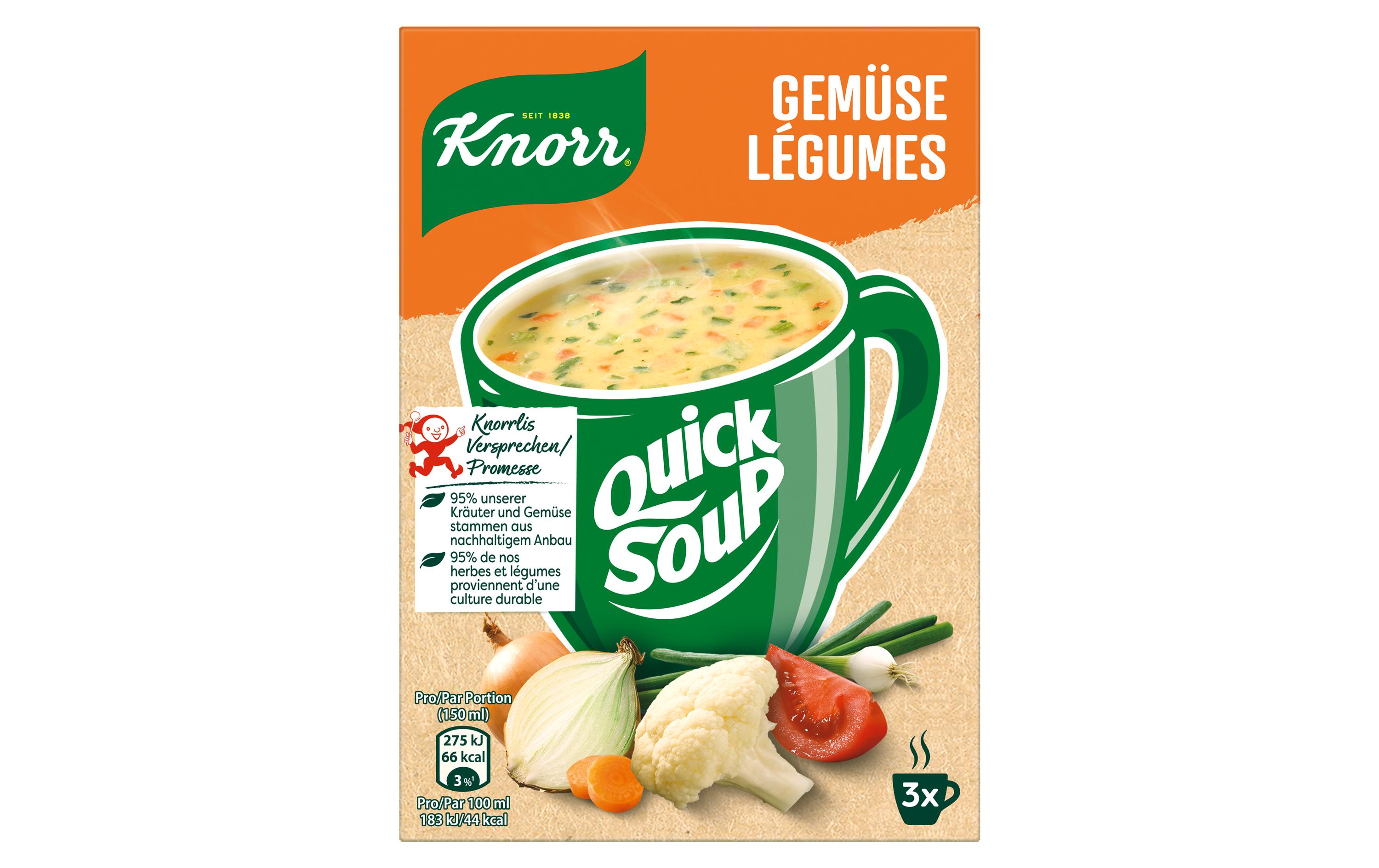 Quick Soup Gemüse 3 PortionenAromatische Gemüsesuppe