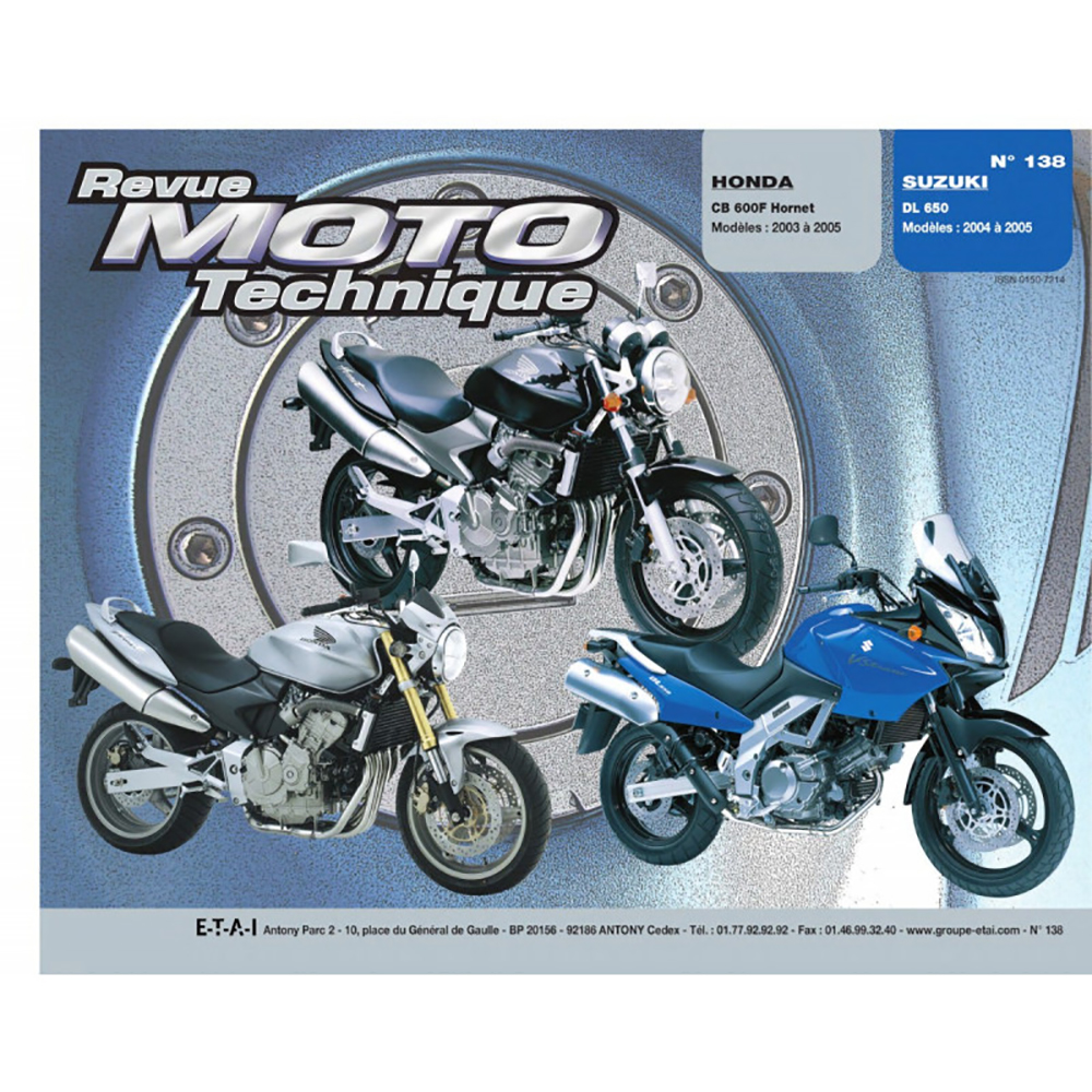 Etai - RMT 138.1 HONDA CB600 (2003 à 2005) et SUZUKI DL650 (2004 à 2005)