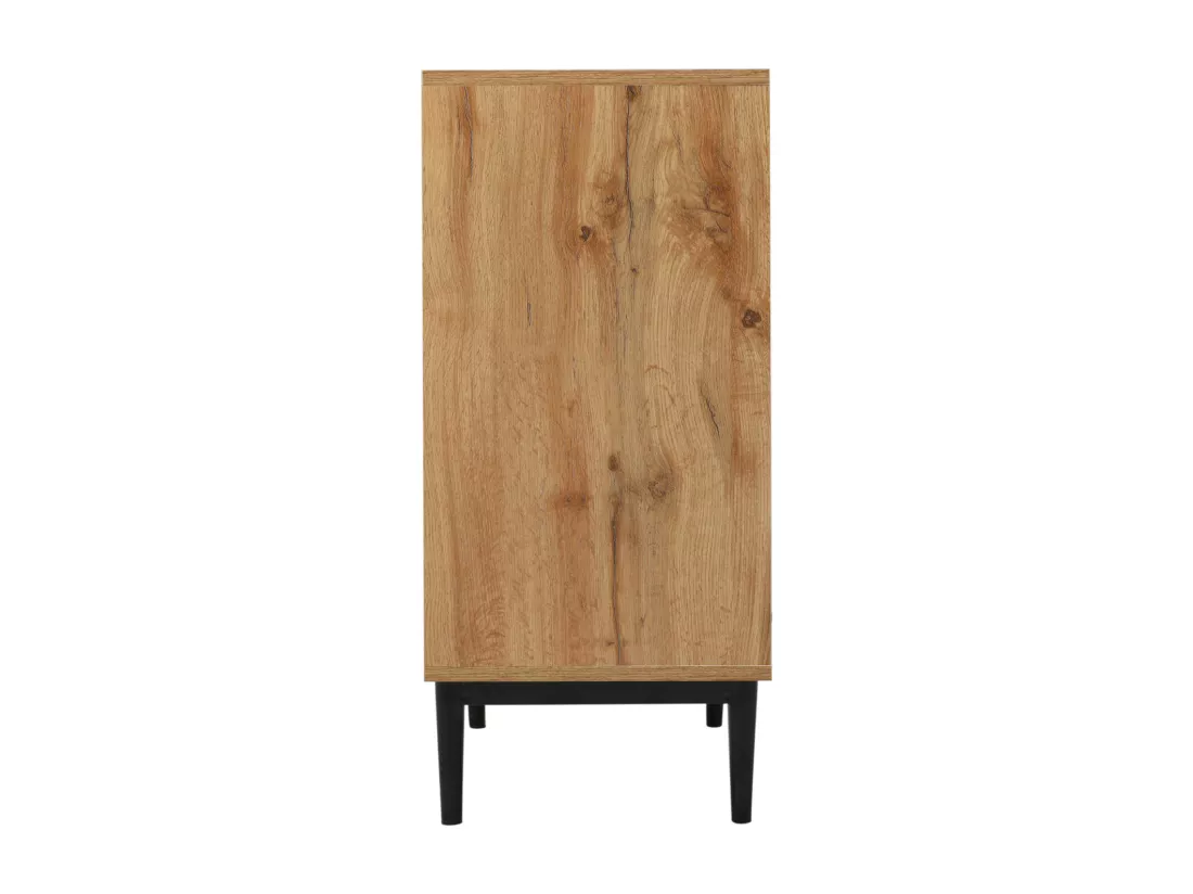 Buffet en bois avec trois portes et étagères 160 x 35 x 76 cm - Armoire TV design peu encombrant robuste et fiable