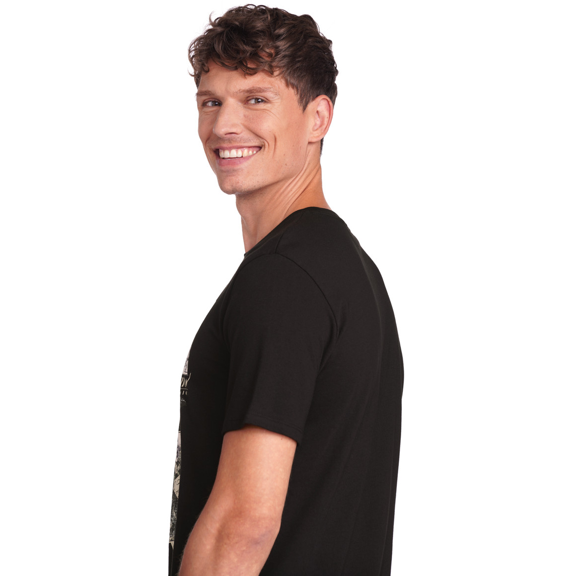 VanVaan Superman T-Shirt mit großem Print schwarz