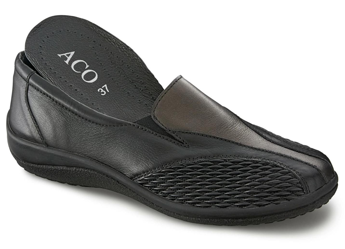 ELENA EDEN Slipper mit Stretchmaterial im Ballenbereich