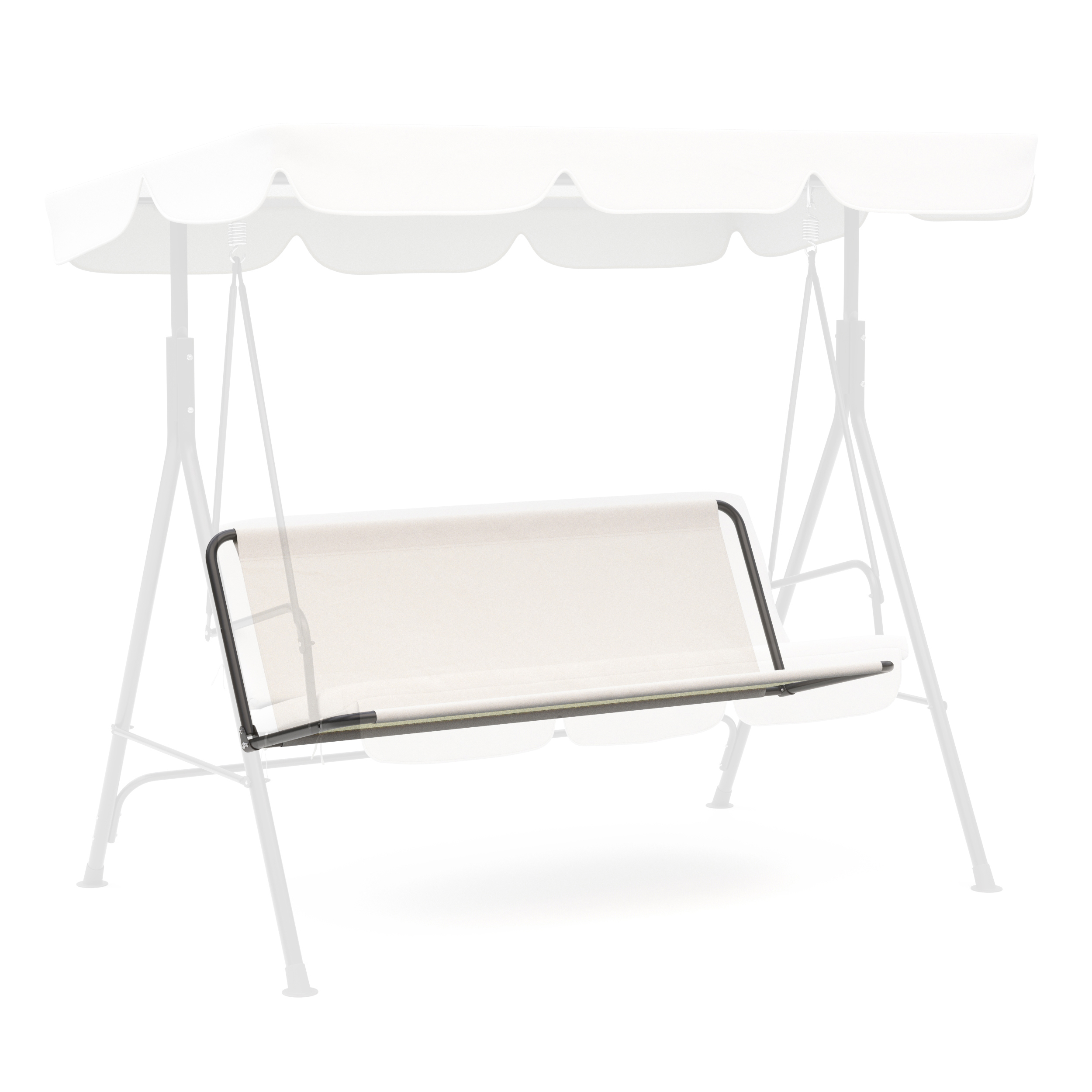 Sitzfläche mit Rückenlehne Hollywoodschaukel beige