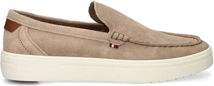 Tommy Hilfiger Instappers MODERN LIGHT HYBRID SUEDE LOAFER plateau instapschoen vrijetijdsschoen lage schoen met label