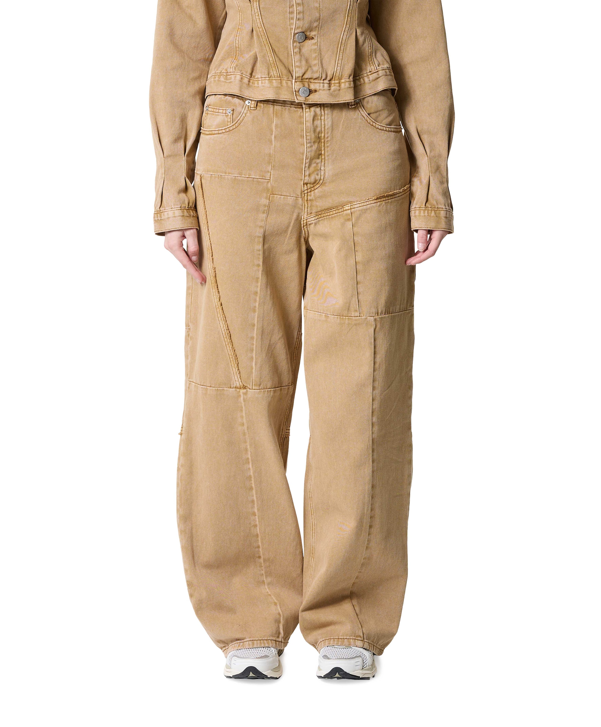 1/OFF Paris Baggy Patched dames jeans beige