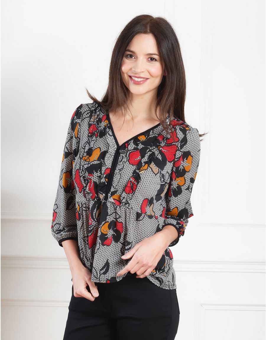 Blouse imprimée fleurie