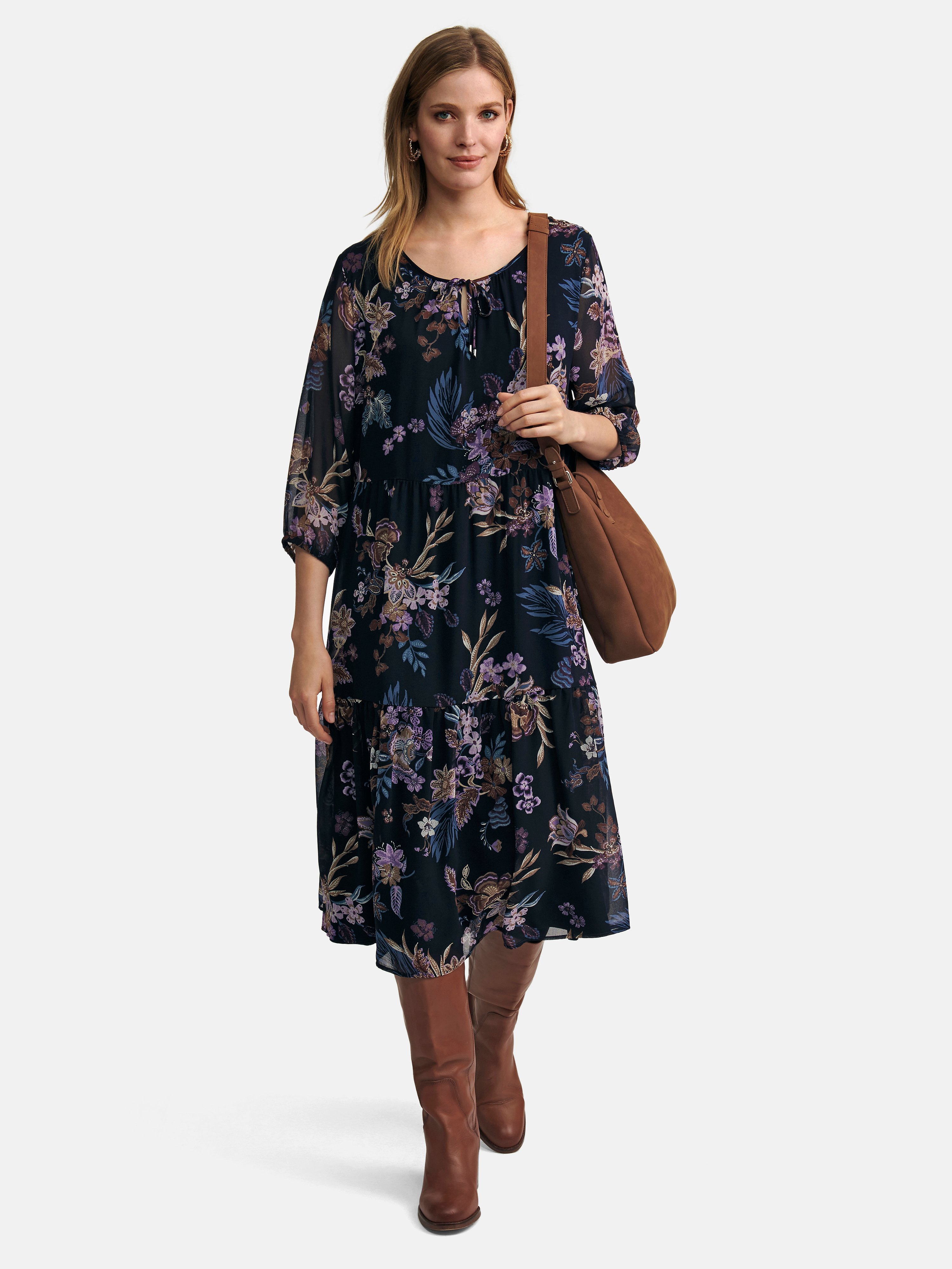Kleid mit 3/4-Arm