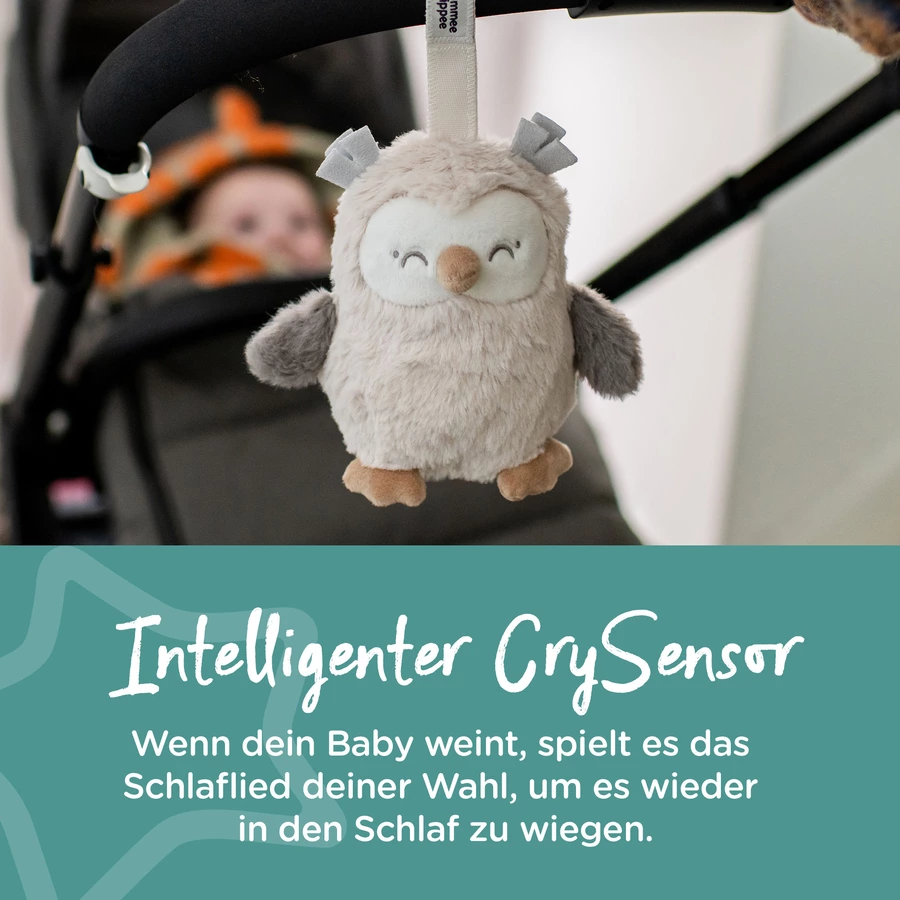 Tommee Tippee Einschlafhilfe Mini-Grofriend wiederaufladbar, Ollie die Eule