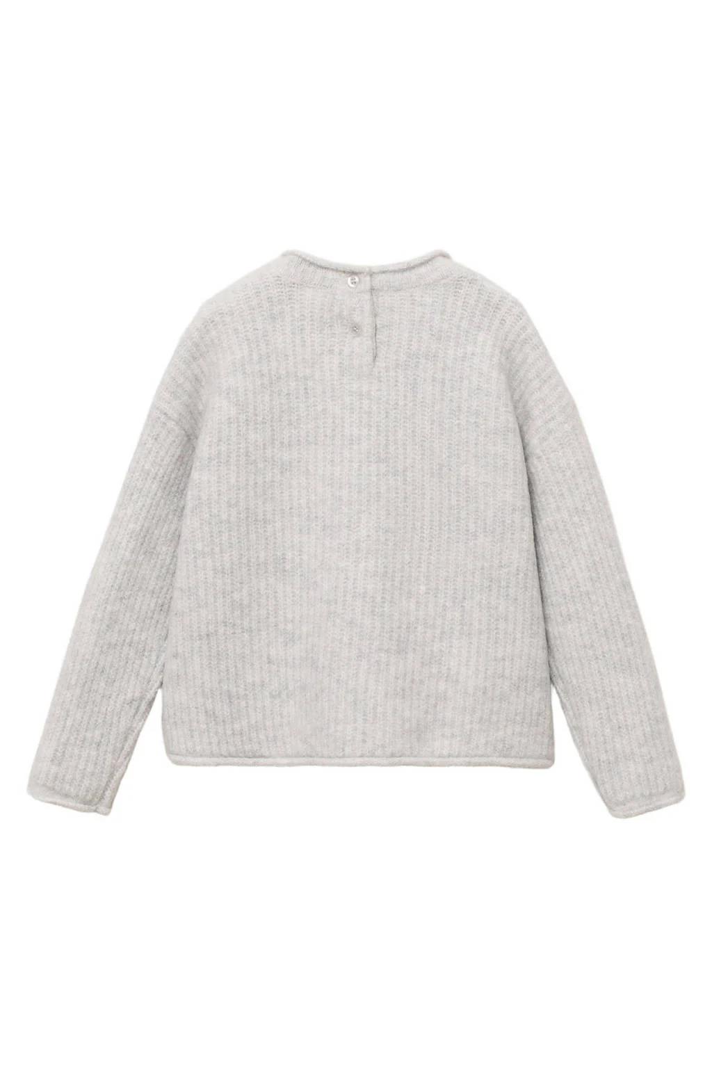 Mango Kids trui lichtgrijs gebreid