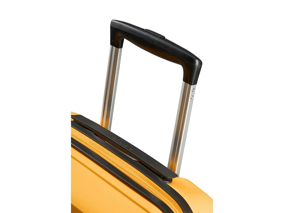 American Tourister Spinner, Trolley, Hård skal, Gul, Kabine, Polypropylen (PP), 4 hjul