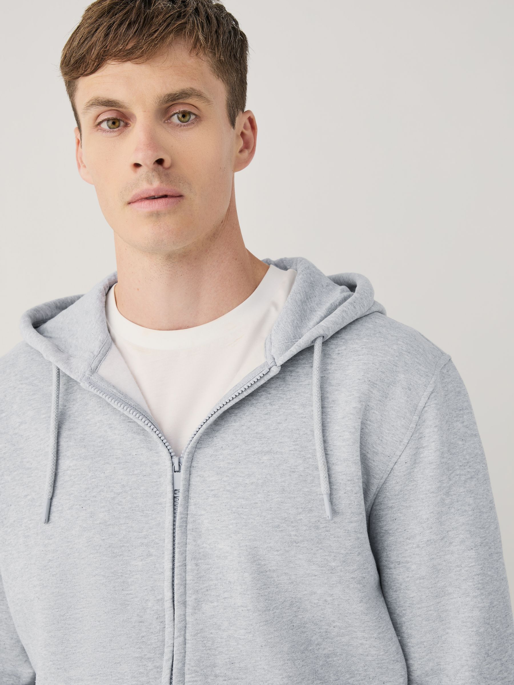 Zwart/grijs gemêleerd - Cotton Rich Heavyweight Jersey Full Zip Hoodies 2 Pack