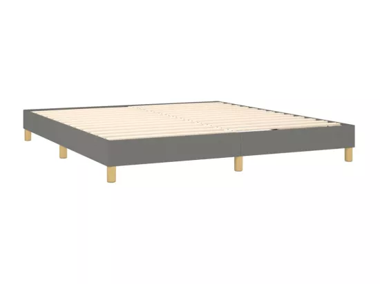 Sommier à lattes de lit Gris foncé 180x200 cm Tissu