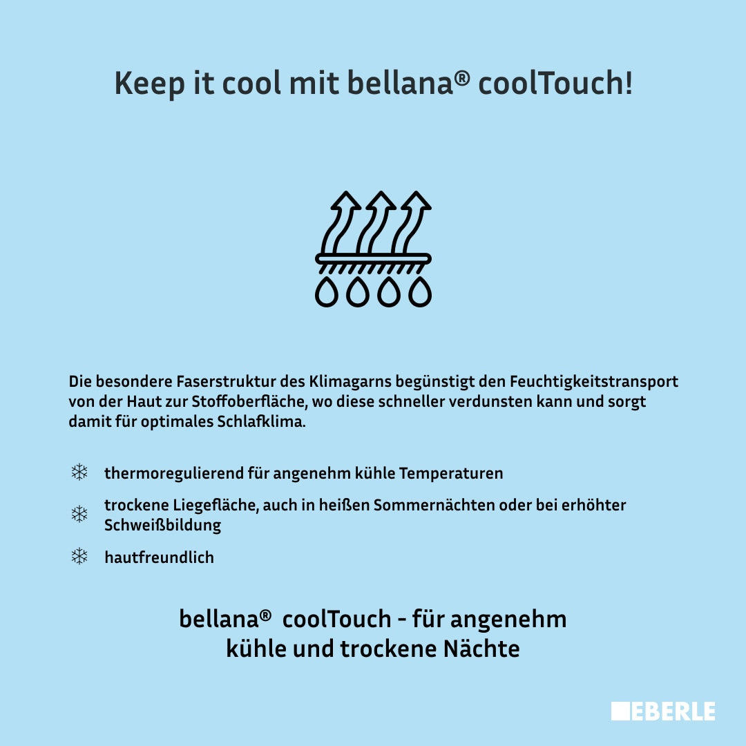 bellana Spannbettlaken »bellana coolTouch« mit kühlendem Klimagarn