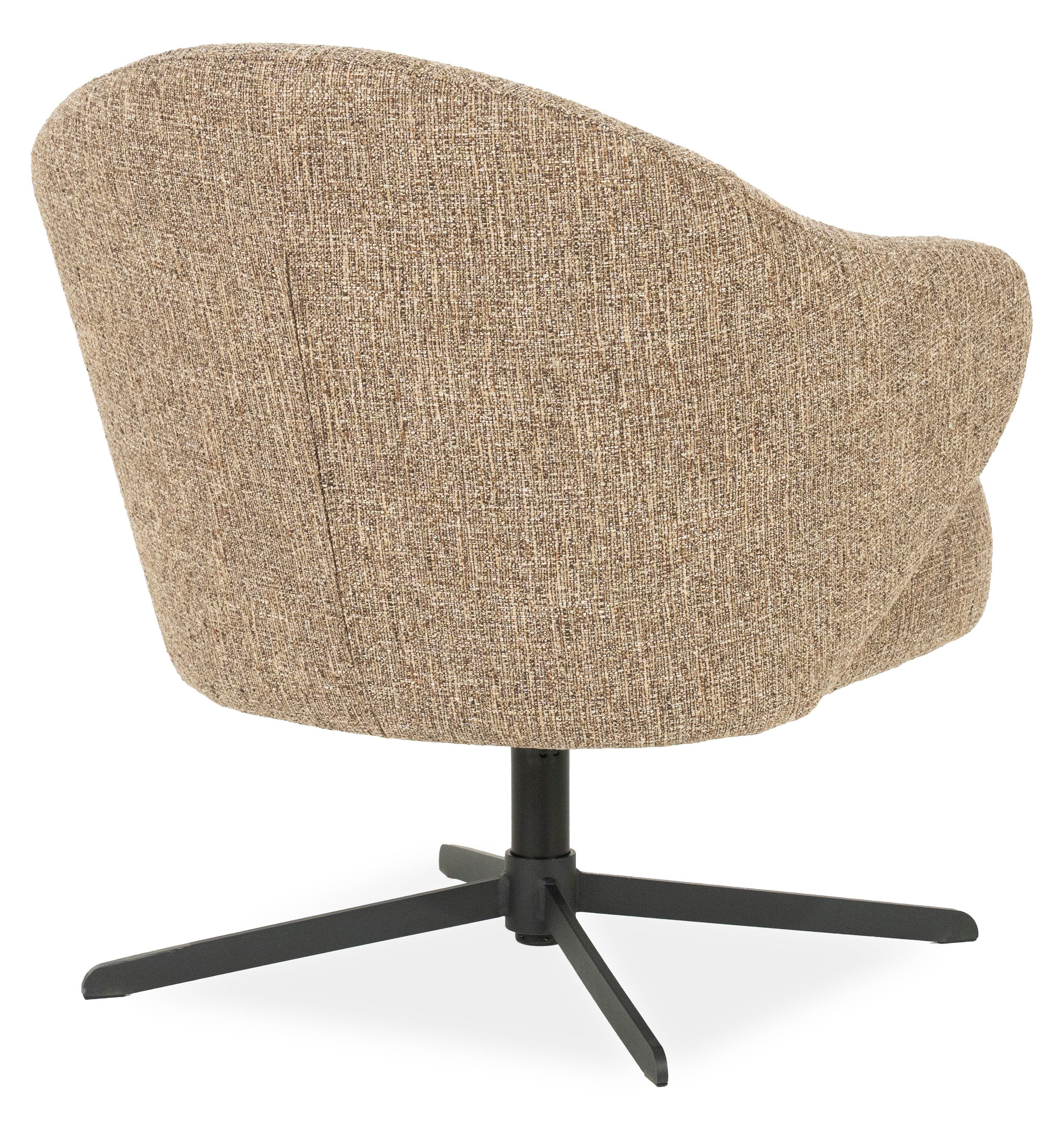 Draaifauteuil 96350 bruin Connor B74.5 x D77 x H78.5 cm
