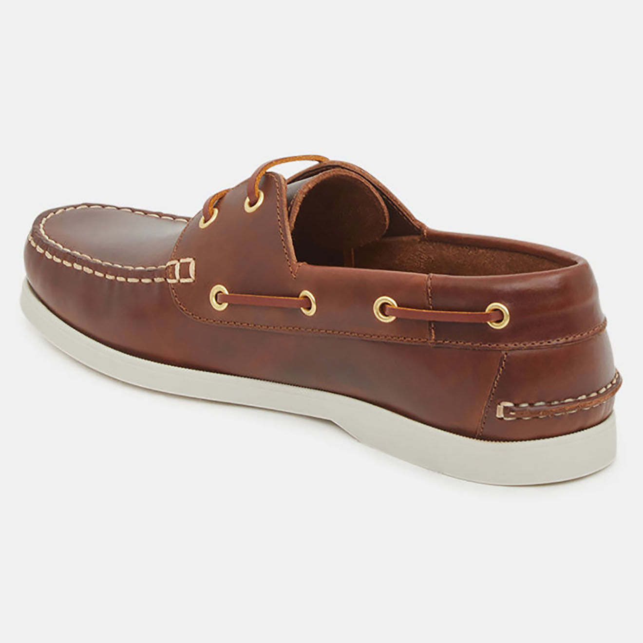 Comptoir GL Chaussures bateau en Cuir marron