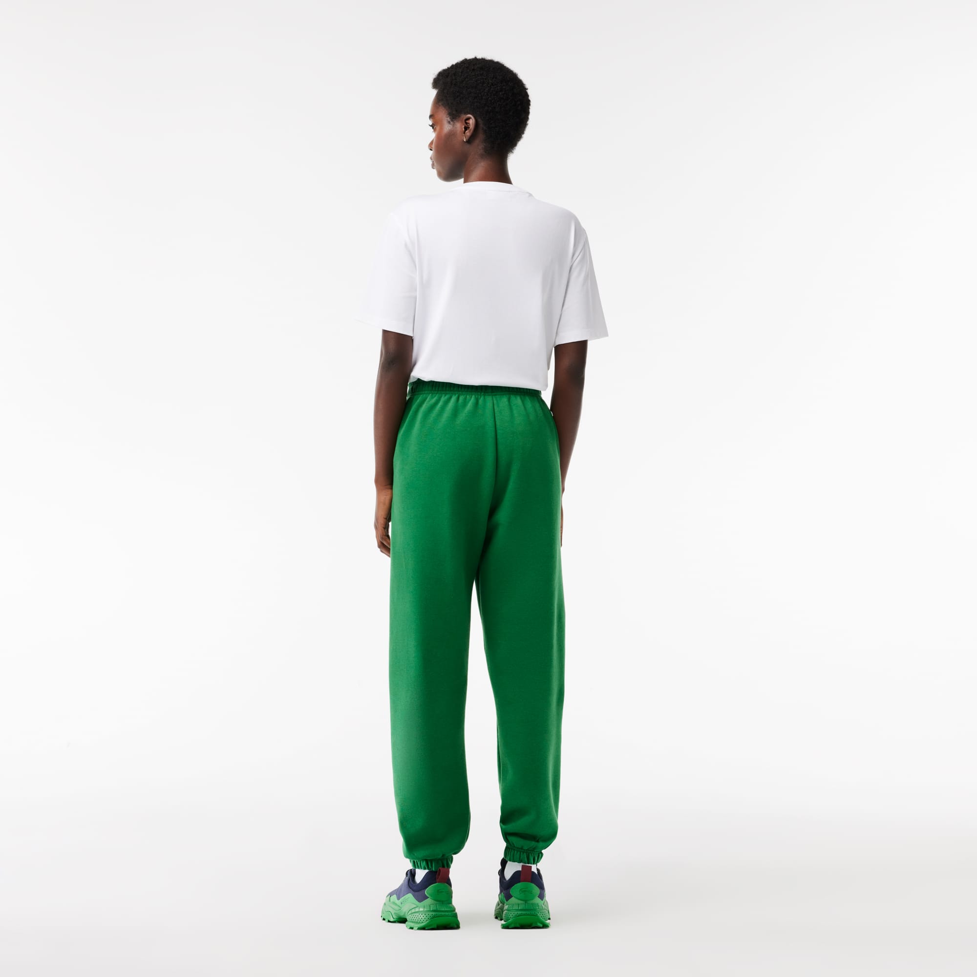 Pantalon de survêtement Jogger en molleton gratté Pantalons de survêtement - Vert - Lacoste - Femme