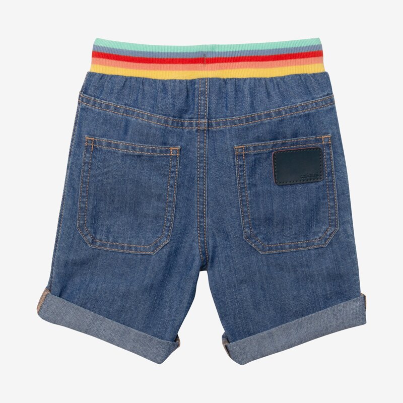 Bermuda bébé garçon jean rayures bleu Catimini Bleu
