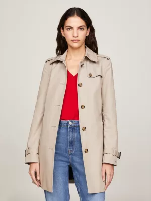 Trench coat Heritage de abotoamento simples
