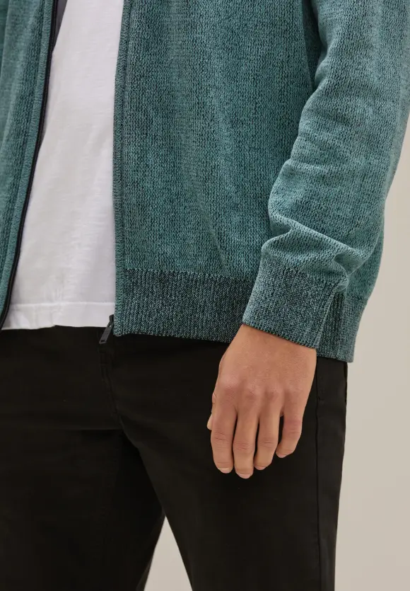 Softe Strickjacke - turquoise green