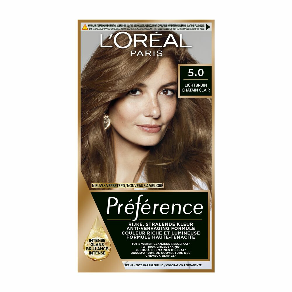 L'Oréal Préférence Permanente Haarkleuring 5.0 Lichtbruin