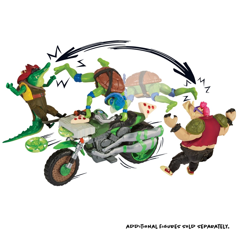 Teenage Mutant Ninja Turtles Mutant Mayhem - Ninja Kick Cycle mit Leonardo