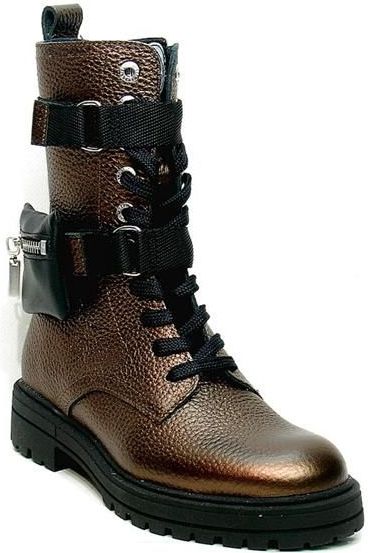 Develab - 42970 - Enkellaarzen - Bronze Metal - Leer