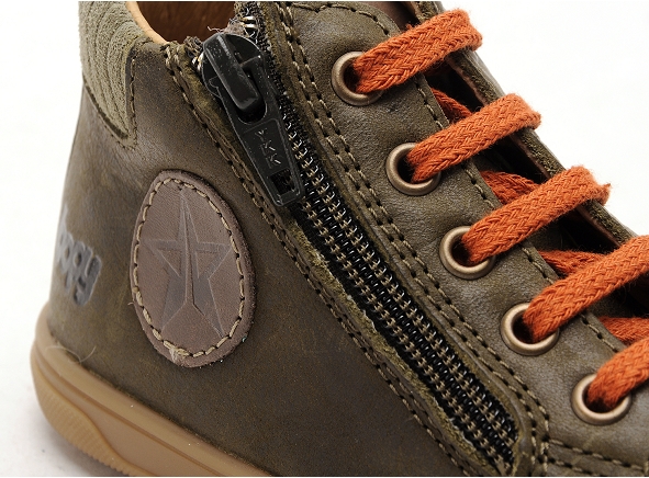 Bopy boots bottine bebe relvet kaki