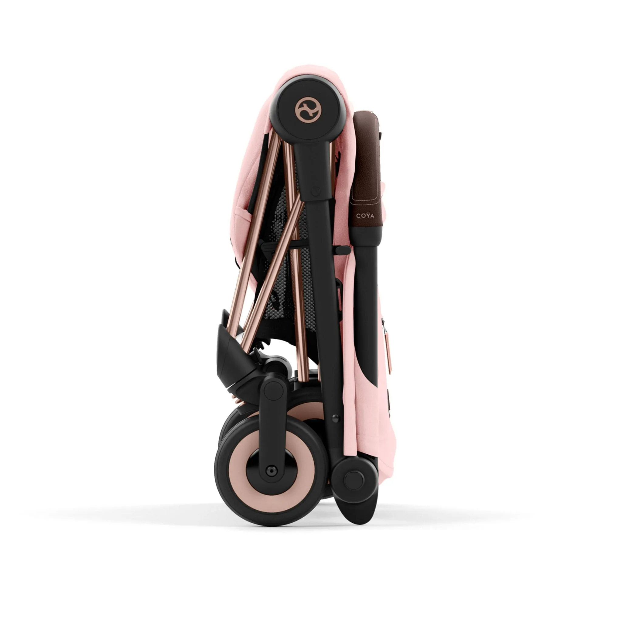 Cybex Poussette Coya - Cadre or rose avec siège rose pêche
