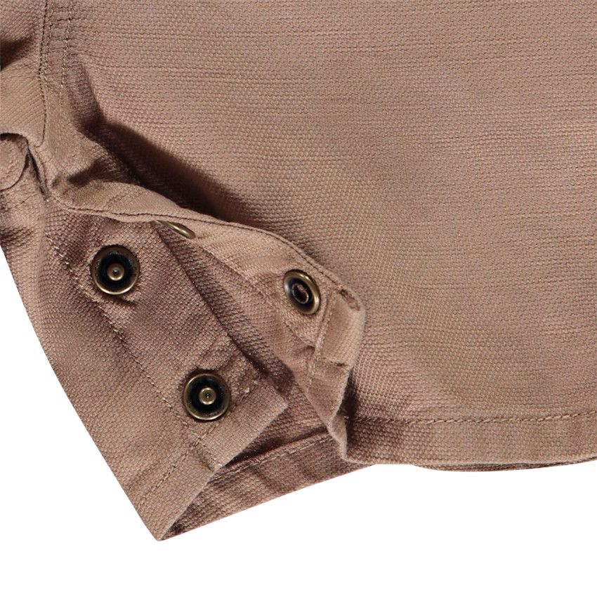 Ensemble 2 pièces avec salopette courte pour bébé garçon - Ecru